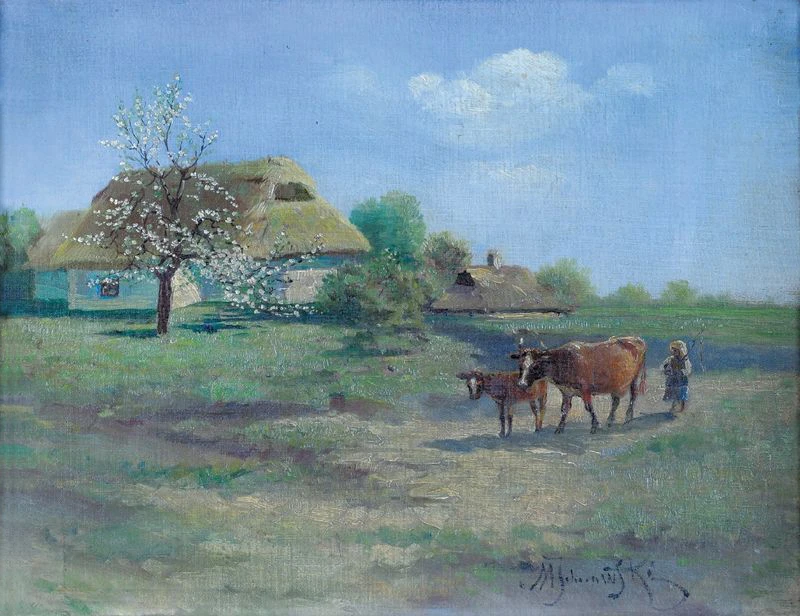 1857-Michal Waclaw Ichnowski - Di ritorno dai campi